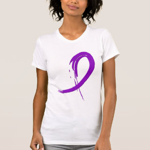 Alzheimer Paars Ribbon A4 T-shirt