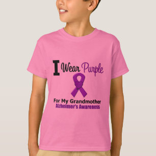 Alzheimer Paarse Ribbon Grandmoeder T-shirt