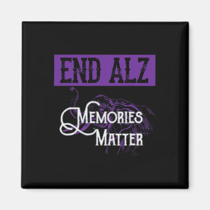 Alzheimer - Schattigee Heimer Awareness Graphic Magneet