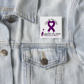 Alzheimer Ziekte Ik steun mijn moeder Vierkante Button 5,1 Cm (In situ)
