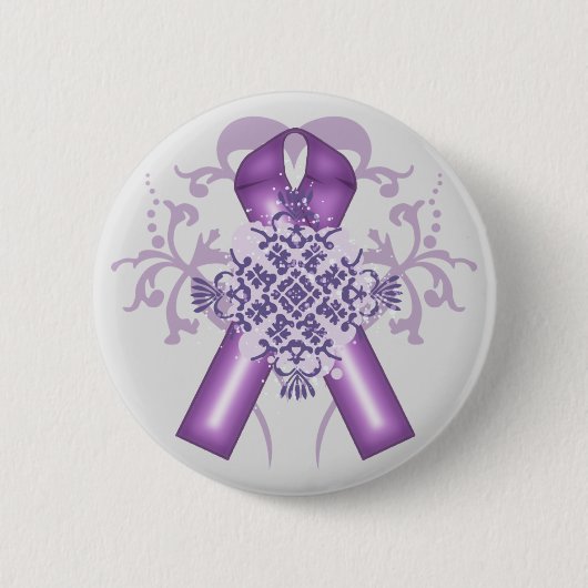 Alzheimer Ziekte & Pancreaskanker Maanden Ronde Button 5,7 Cm (Voorkant)