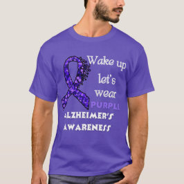 Alzheimerbewustzijn Paarse T-shirt