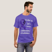 Alzheimerbewustzijn Paarse T-shirt (Voorkant volledig)