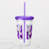 Alzheimer's Awareness Collage Acryl Drinkbeker (Rechts)