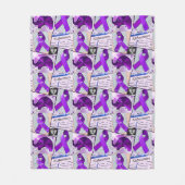 Alzheimer's Awareness Collage Fleece Deken (Voorkant)