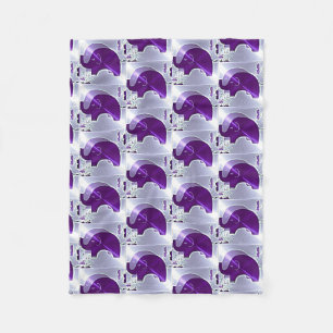 Alzheimer's Awareness Elephants Fleece Deken