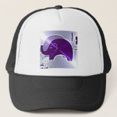 Alzheimer's Awareness Elephants Trucker Pet (Voorkant)