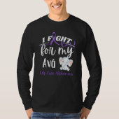 Alzheimer's Awareness I Fight For Avo Alzheimer's T-shirt (Voorkant)