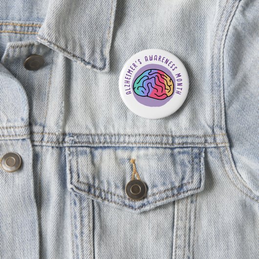 Alzheimer's Awareness Month Ronde Button 5,7 Cm (In situ)