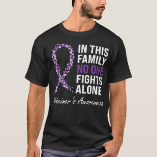 Alzheimer's Awareness-Paars-Ribbon-Dementia-Ma D T-shirt