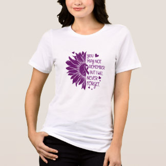 Alzheimer's Awareness Ribbon Alzheimer Day Tri-Blend Shirt