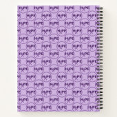 ALZHEIMERS BEWUSTMAKEN PAARSE MONOGRAM NOTITIEBOEK (Achterkant)