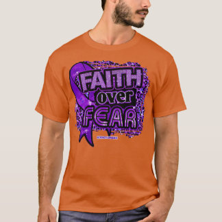Alzheimers bewustzijn Lint Geloof Over Angst Leopa T-shirt