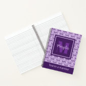 ALZHEIMERS CONNAISSANCE CARNET MONOGRAMME PURPLE (Intérieur)