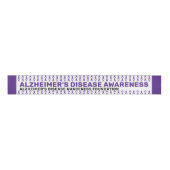 Alzheimer's Disease Awareness Pattern Ribbon Grosgrain Lint (Voorkant)