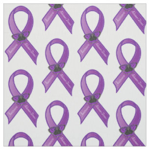 Alzheimer's Disease Ribbon Butterfly of Hope Stof