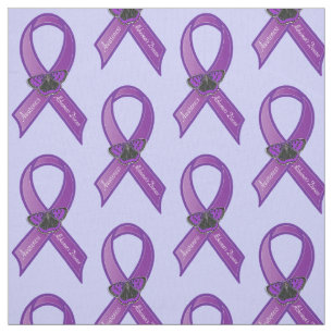 Alzheimer's Disease Ribbon Butterfly of Hope Stof