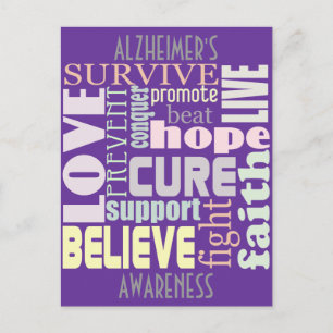 Alzheimer's Inspirerend Woorden Briefkaart