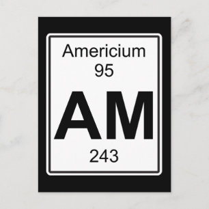 Am - Americium Briefkaart