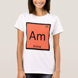 Am - Anime Animatie Chemie Periodiek Systeem T-shirt