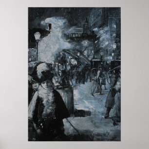 Am Bahnhof Friedrichstraße Poster