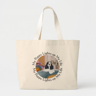Am Cocker Spaniel Licht van mijn Leven Grote Tote Bag