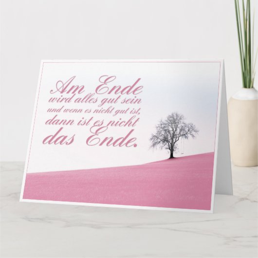 Am Ende wird alles gut sein Kaart (Voorkant)