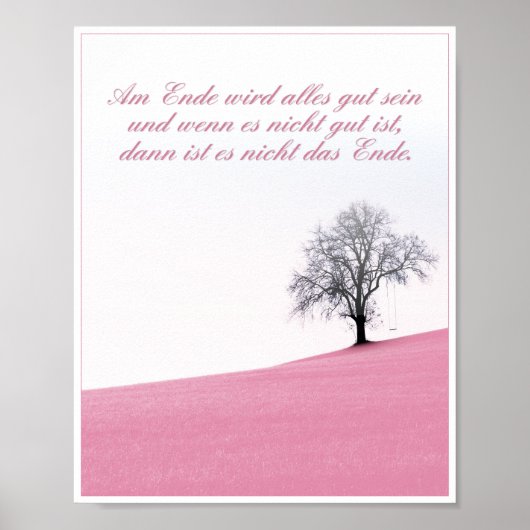 Am Ende wird alles gut sein Poster (Voorkant)