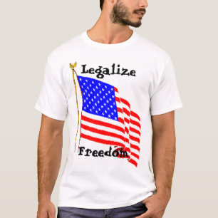 AM Flag PNG, Legaliseer Vrijheid T-shirt