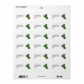 AM- Funny Gator Adresetiketten Etiket (Full Sheet)