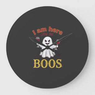 Am Here Boos Halloween Geest Wijn Glazen Spin W Grote Klok