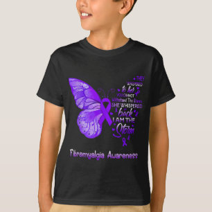AM Het Storm Fibromyalgie Bewustzijn Vlinder 1 T-shirt