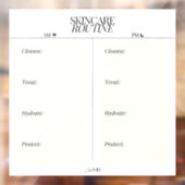 AM/PM huidverzorgingsroutine Raamsticker (Vel 2)