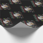 Am Staffordshire Merry kerst Ugly Sweater Cadeaupapier (Hoek)