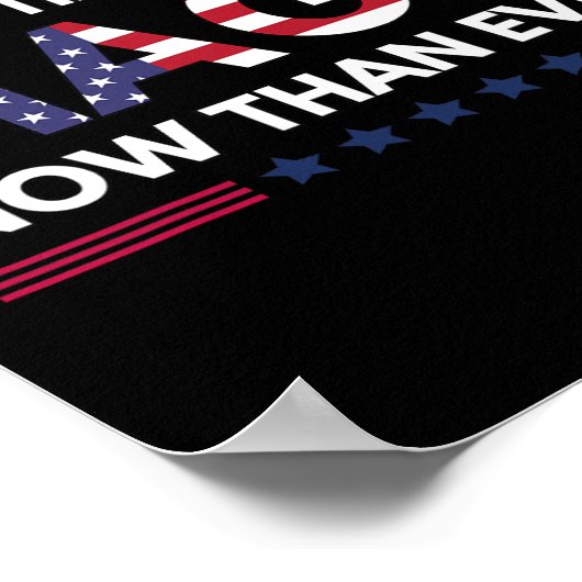 AM &#; Times meer maga nu dan ooit Trump-steun Poster (Hoek)