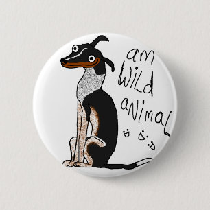 Am Wilde Dier Ronde Button 5,7 Cm