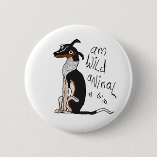 Am Wilde Dier Ronde Button 5,7 Cm