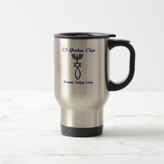 Am Yisrael Chai - Yeshua Messianic Travel Mug Reisbeker