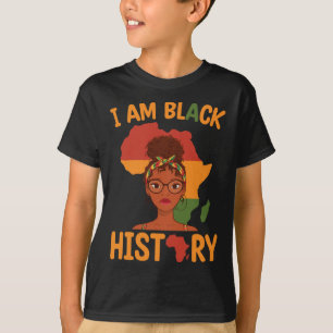 AM Zwarte Geschiedenis Moederdag Juneteenth Indepe T-shirt