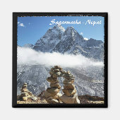 Ama Dablam & Rock Arch, Sagarmatha - Nepal Magneet (Voorkant)