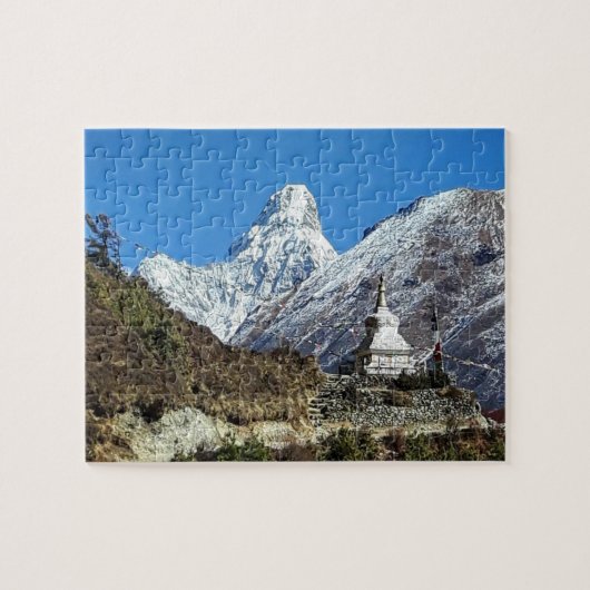 Ama Dablam, Sagarmatha, Everest trail uitzichten/N Legpuzzel (Horizontaal)