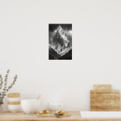 Ama Dablam Top View AI Art Poster (Cuisine)