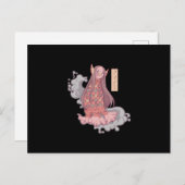 Amabie japanese zeemeermaid briefkaart (Voorkant / Achterkant)