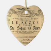 Amadeus Mozart Oper Le nozze di Figaro shabby Keramisch Ornament (Rechts)