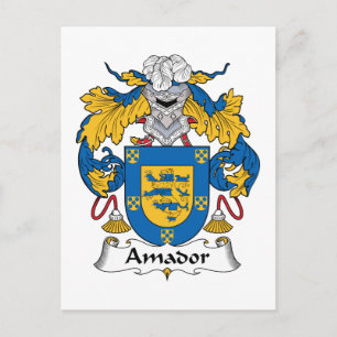 Amador Family Crest Briefkaart