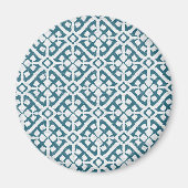 Amadora Blue Pattern Magneet (Voorkant)