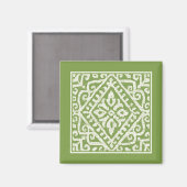 Amadora Green Pattern Magneet (Voorkant / Achterkant)