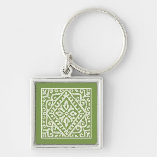 Amadora Green Pattern Sleutelhanger (Voorkant)