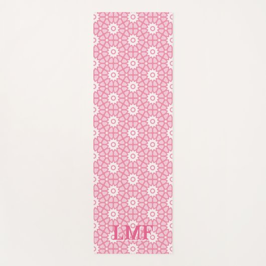 Amal Star Lattice in Pink Personalized Yogamat (Voorkant)