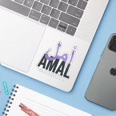 Amal Sticker (Laptop met iPhone)